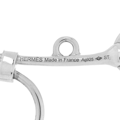 Hermes Sterling Silver Mors de Bride Long Necklace ST 5 of 5
