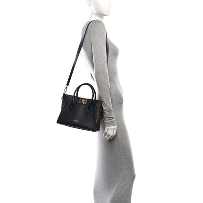 Louis Vuitton Calfskin Monogram On My Side PM Black 2 of 9