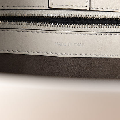 Fendi Vitello Century Opaco F is Fendi Bi-Color Small Runaway Satchel White Ice Black 5 of 12