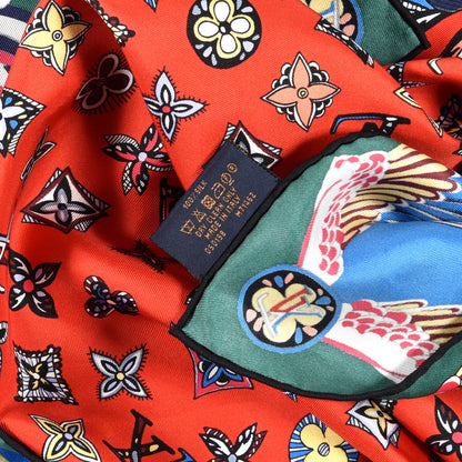 Louis Vuitton Silk Monogram Innocence Square Scarf Multicolor 3 of 4