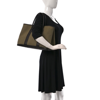 Hermes Toile Buffle Garden Party P36 MM Vert Olive Marron Fonce 2 of 9
