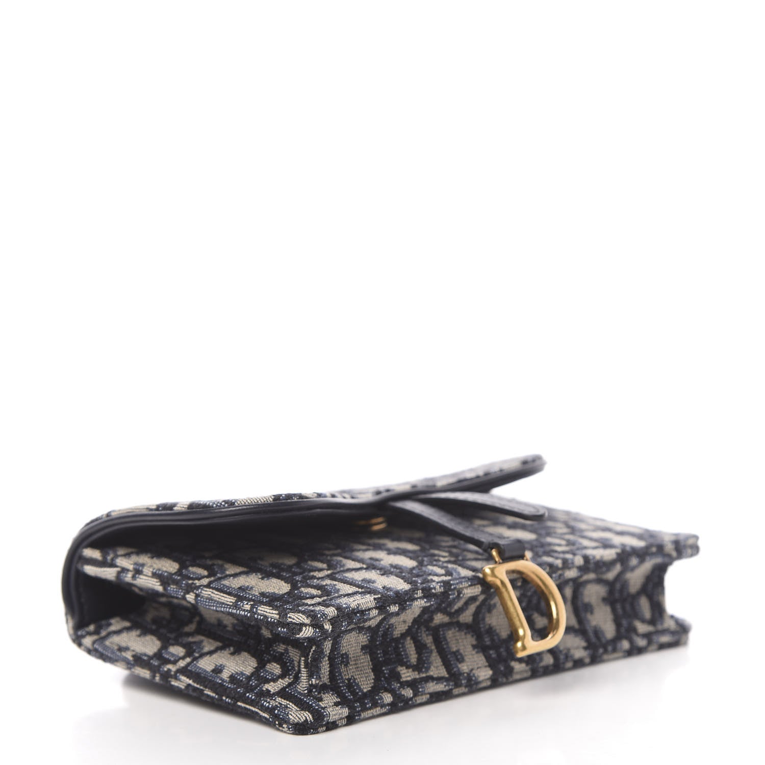 Christian Dior Oblique Saddle Belt Bag Blue 4 of 11