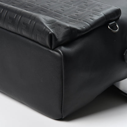 Fendi Vitello Grace FF 1974 Embossed Backpack Black 8 of 8