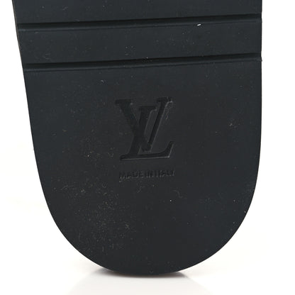 Louis Vuitton X NBA Calfskin Monogram Embossed Mens Miami Mule 9 Black 6 of 9
