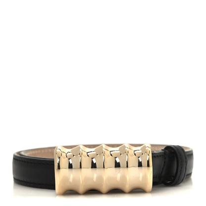 Khaite Calfskin Julius Belt 70 28 Black 1 of 7
