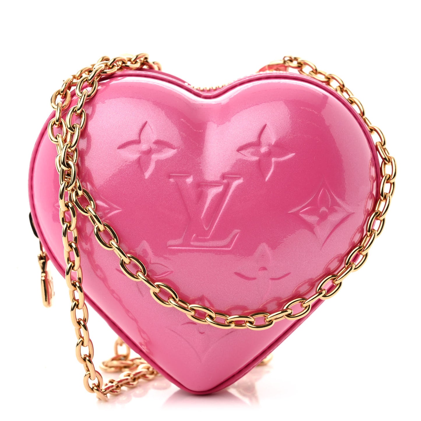 Vernis Keep My Heart Chain Bag Neon Pink