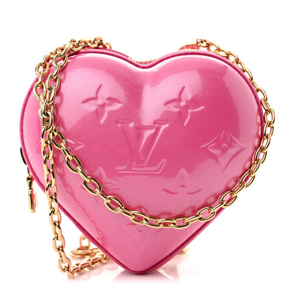 Louis Vuitton Vernis Keep My Heart Chain Bag Neon Pink 1 of 10