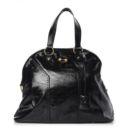 Saint Laurent Patent Oversized Muse Black 1 of 8