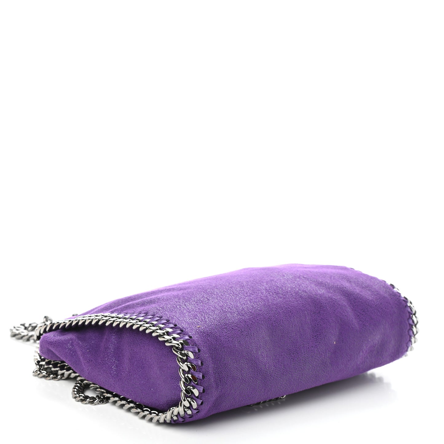 Shaggy Deer Mini Falabella Fold Over Tote Bright Purple