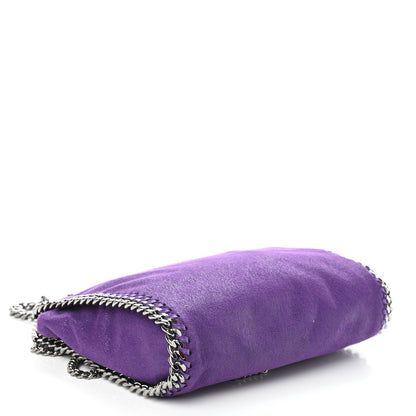Stella McCartney Shaggy Deer Mini Falabella Fold Over Tote Bright Purple 4 of 9