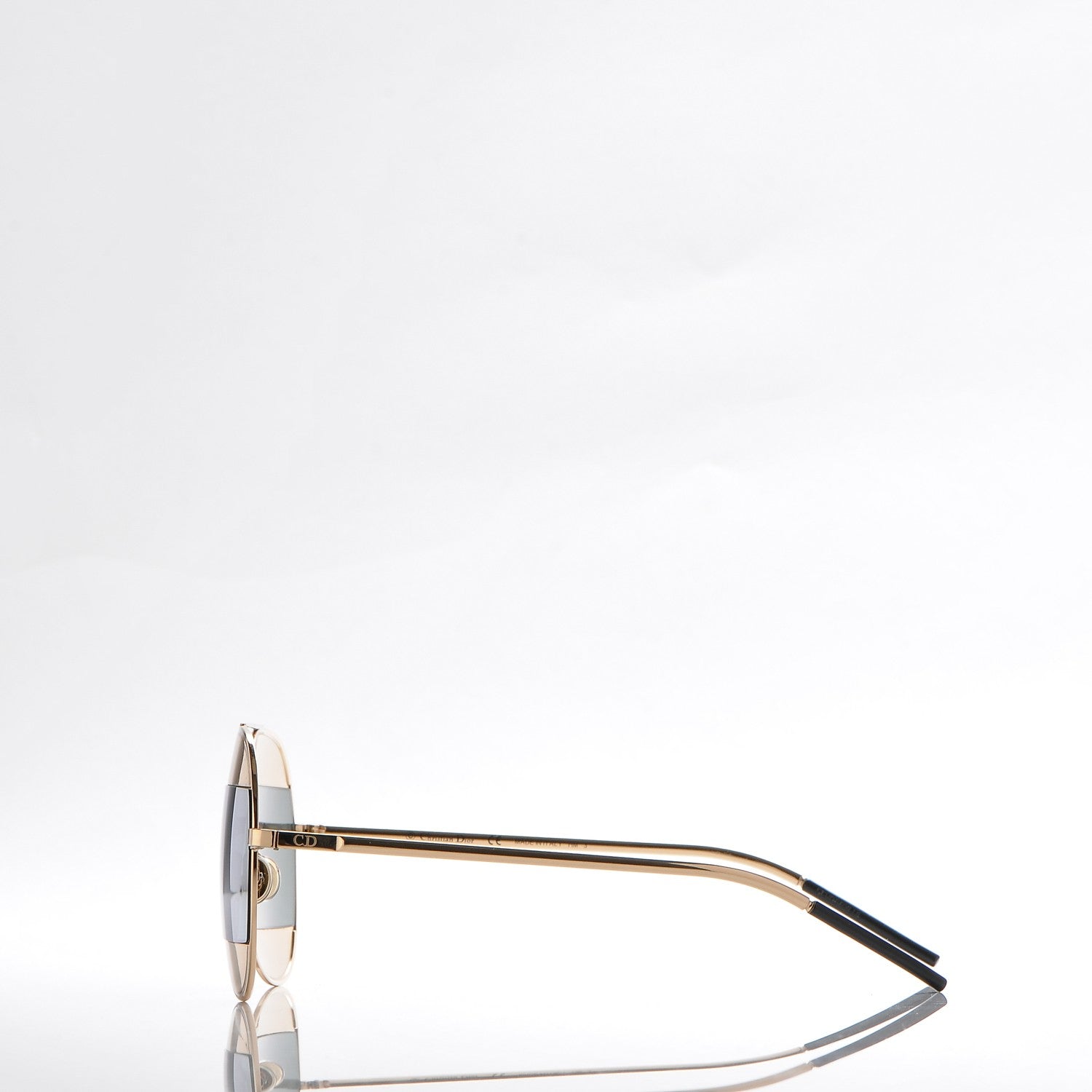 Christian Dior Split 1 Aviator Sunglasses Gold 4 of 7