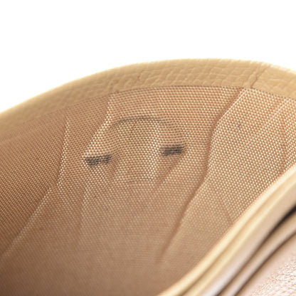 Chanel Calfskin CC Button Card Holder Beige 9 of 13