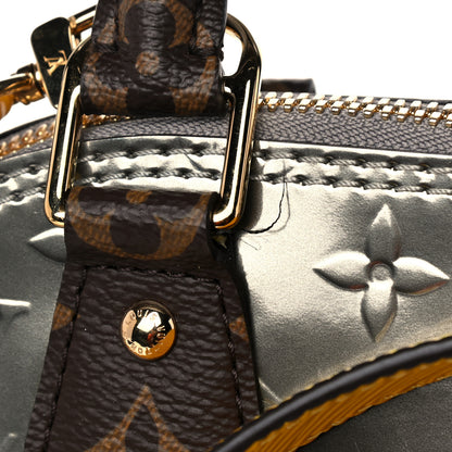 Louis Vuitton Vernis Epi Monogram Alma BB Bitume Metallise 9 of 10