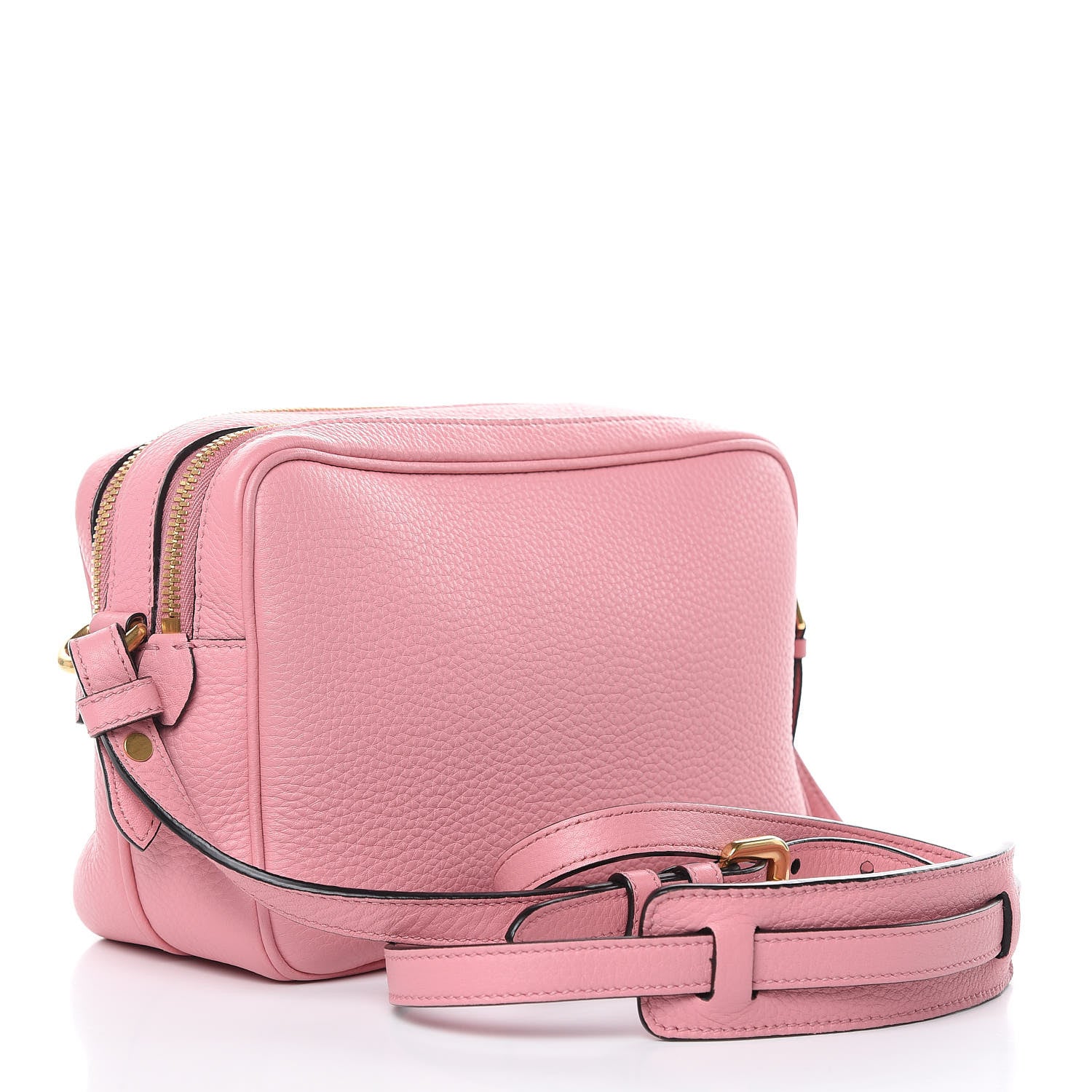 Prada Vitello Daino Medium Double Zip Shoulder Bag Petalo 3 of 12