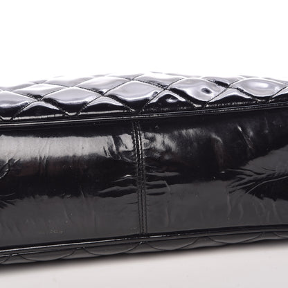 Chanel Patent Quilted Shopping Tote Black 14 of 15