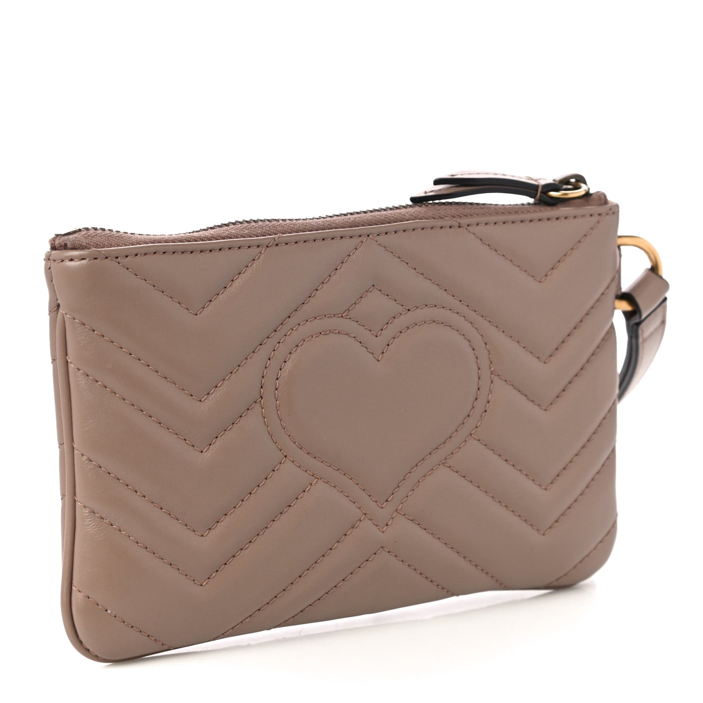 Calfskin Matelasse GG Marmont Wrist Wallet Porcelain Rose