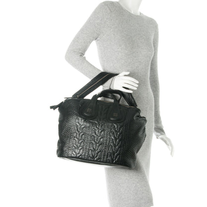 Givenchy Calfskin Cable Embossed Medium Nightingale Black 3 of 9