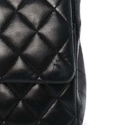 Chanel Lambskin Quilted Medium Double Flap Black 10 of 13