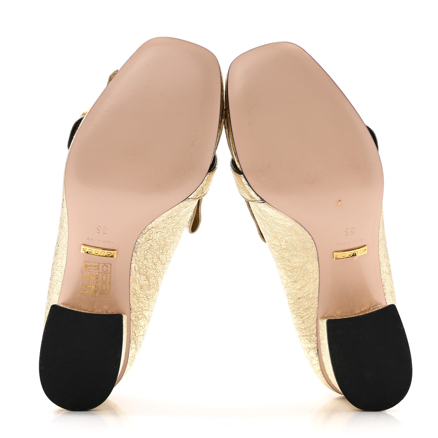 Gucci Galassia GG Marmont Fringe 50mm Loafer Pumps 35 Platino 7 of 13
