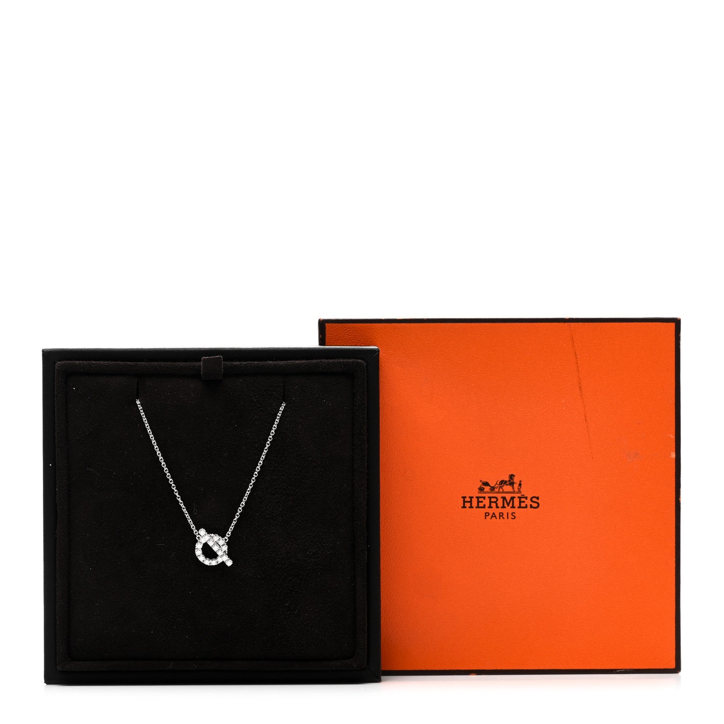 18K White Gold Diamond Finesse Pendant Necklace