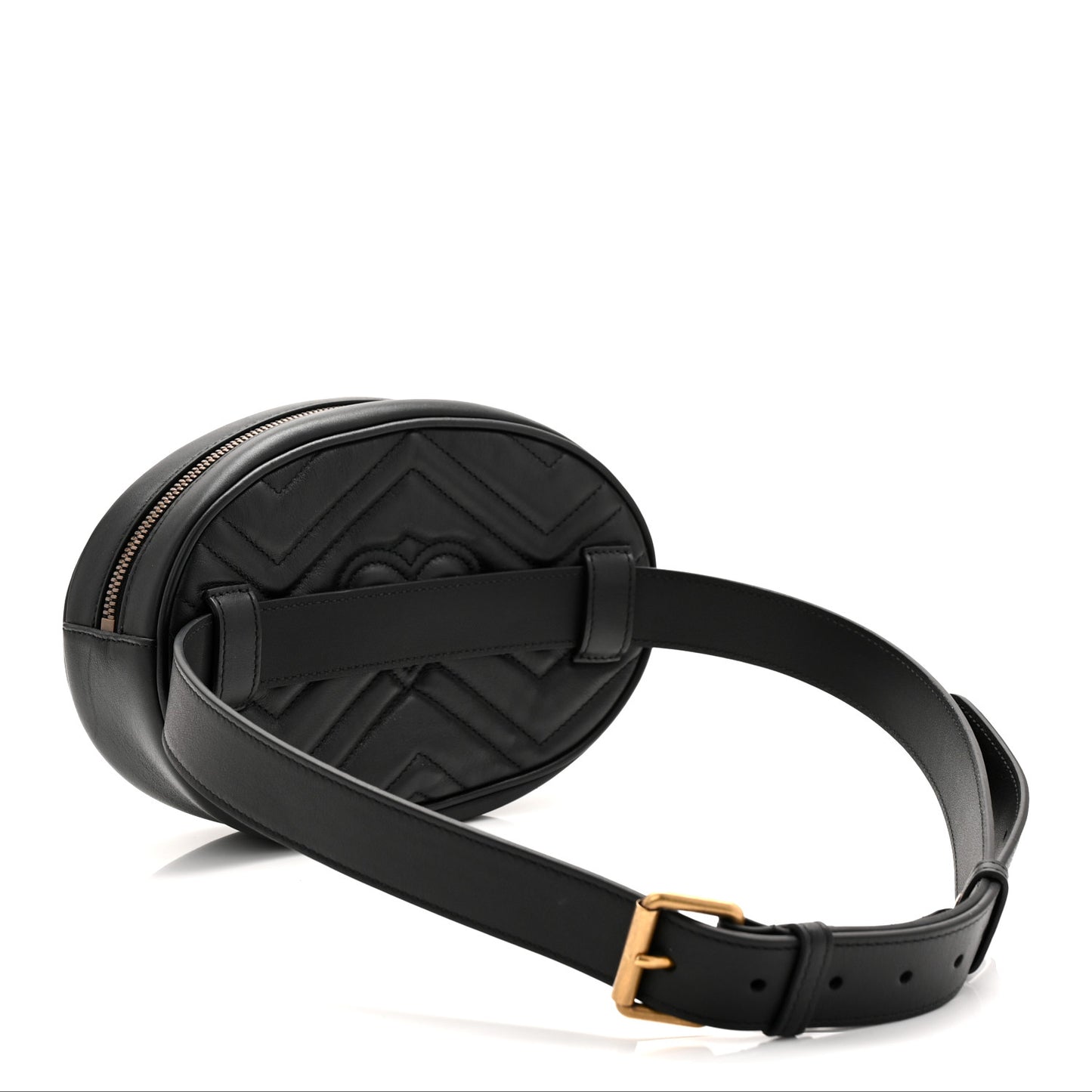 Calfskin Matelasse GG Marmont Belt Bag 95 38 Black