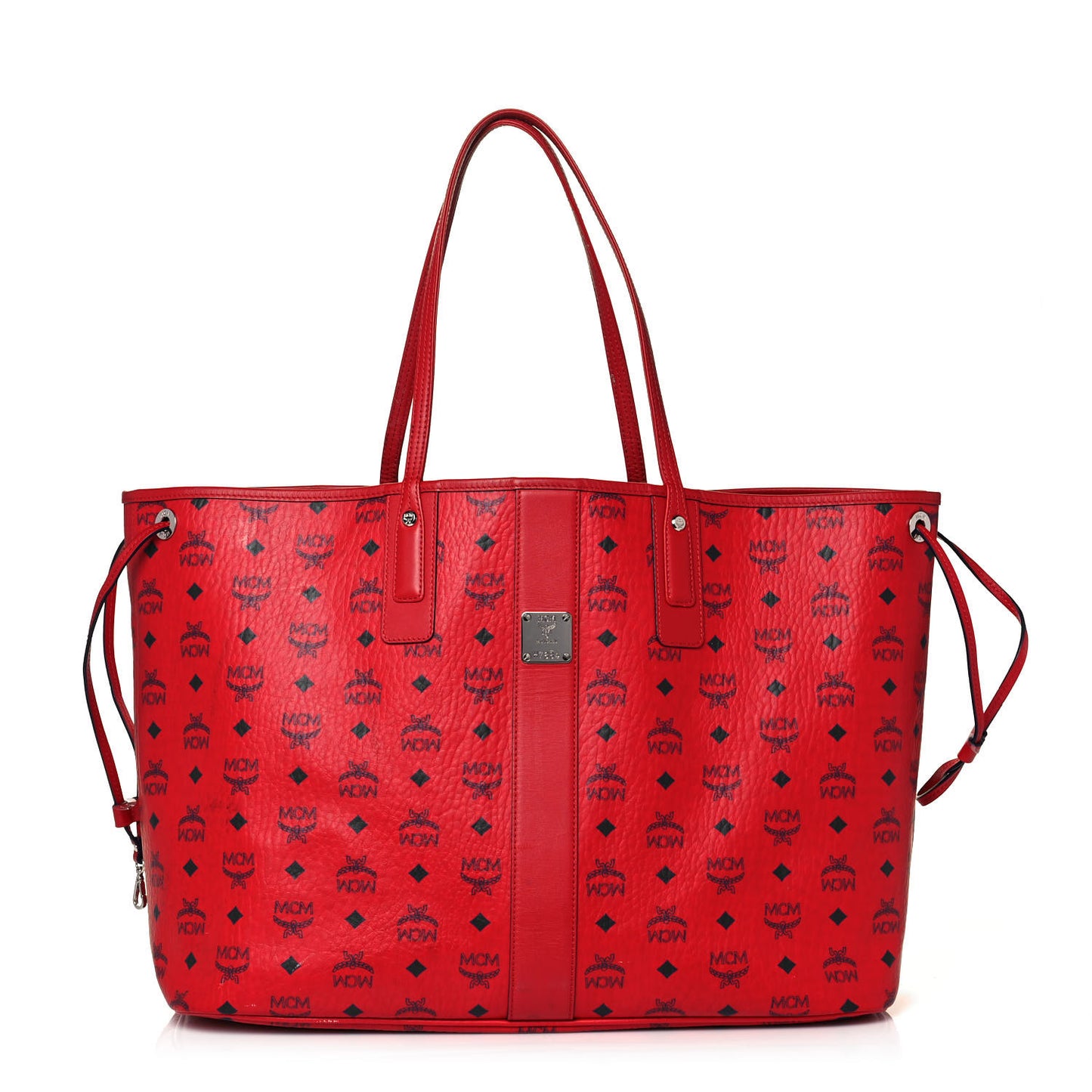Visetos Large Liz Reversible Shopper Tote Ruby Red