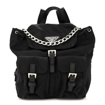 Prada Nylon Vela Mini Crossbody Backpack Black 1 of 9