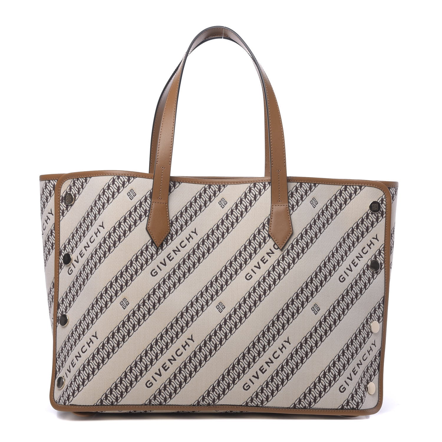 Givenchy Canvas Jacquard Medium Bond Tote Beige 1 of 12