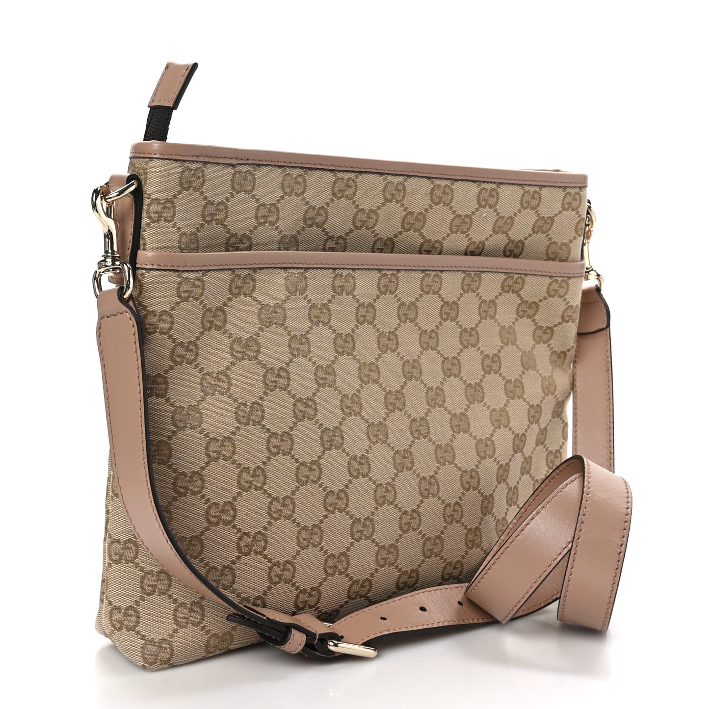 Monogram Medium Flat Messenger Bag Pink