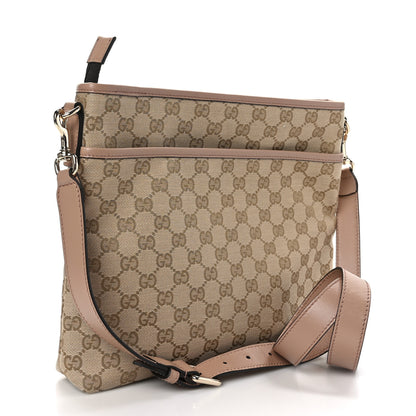 Gucci Monogram Medium Flat Messenger Bag Pink 4 of 10