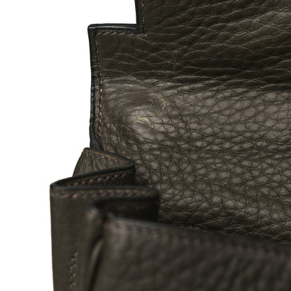 Hermes Taurillon Clemence Kelly Retourne 35 Vert Olive 10 of 10