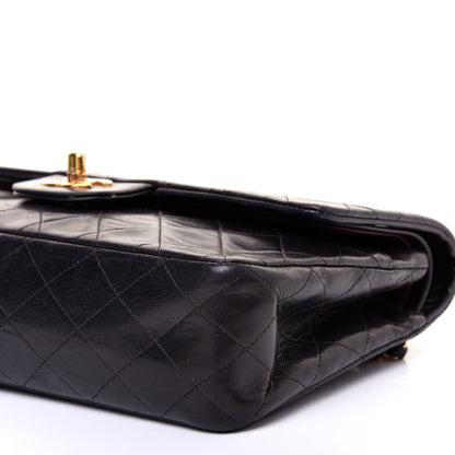 Chanel Lambskin Quilted Medium Double Flap Black 7 of 11
