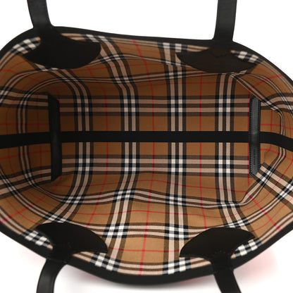 Burberry Vintage Check Medium The Giant Reversible Tote Antique Yellow Bright Red 5 of 14