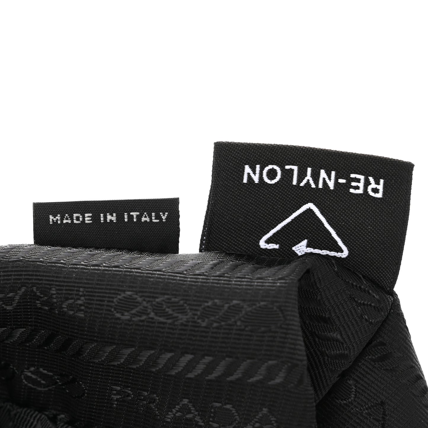 Tessuto Nylon Saffiano Mini Re-Edition 2005 Bag Black
