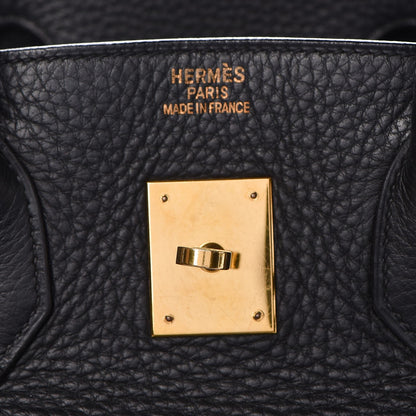 Hermes Taurillon Clemence Birkin 35 Black 19 of 33