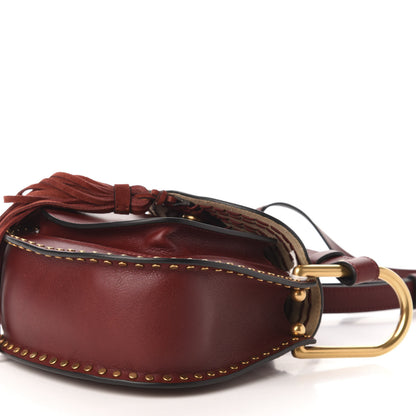 Chloe Calfskin Braided Mini Hudson Shoulder Bag Sienna Red 8 of 9