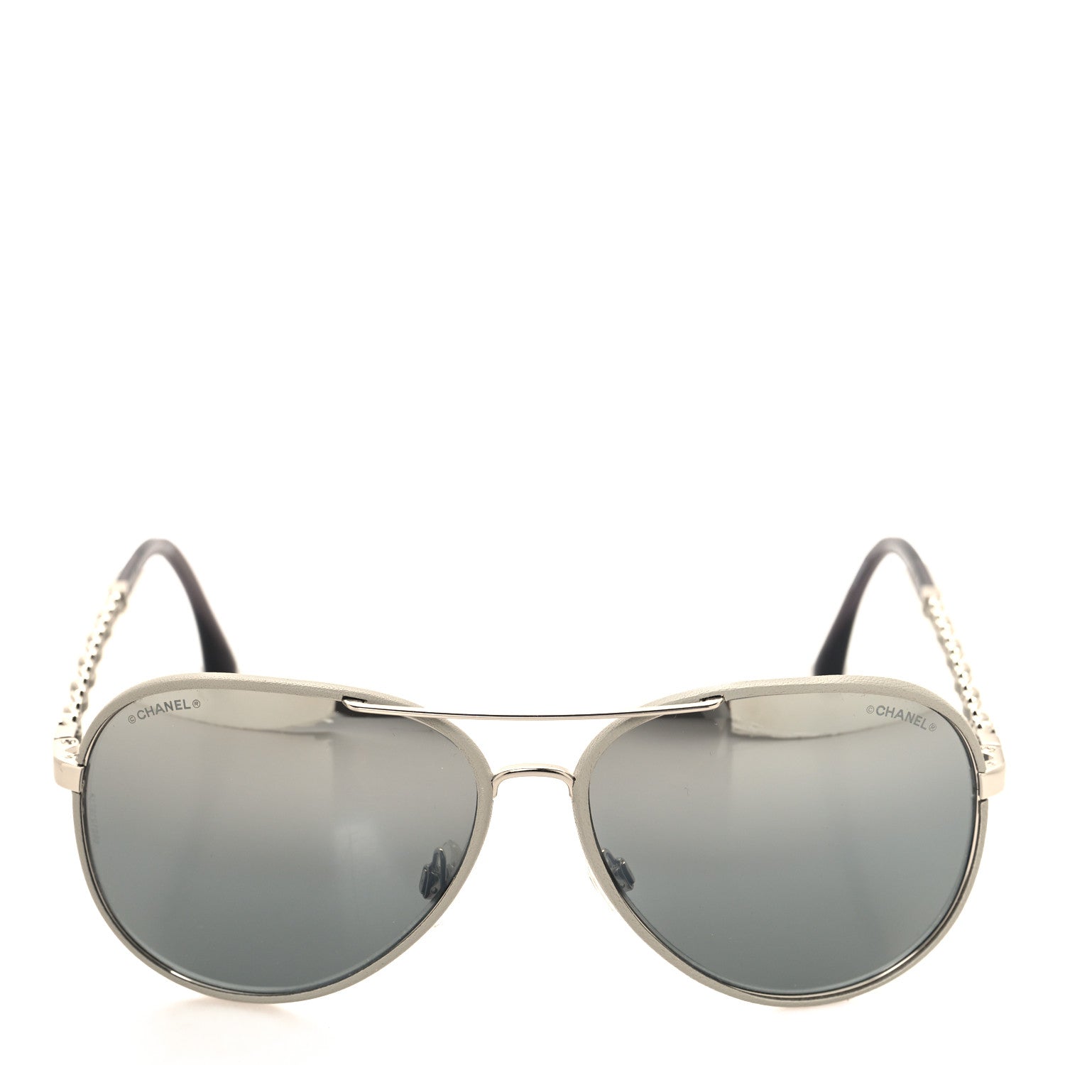 Chanel Pilot Winter Sunglasses 4219-Q White 2 of 8