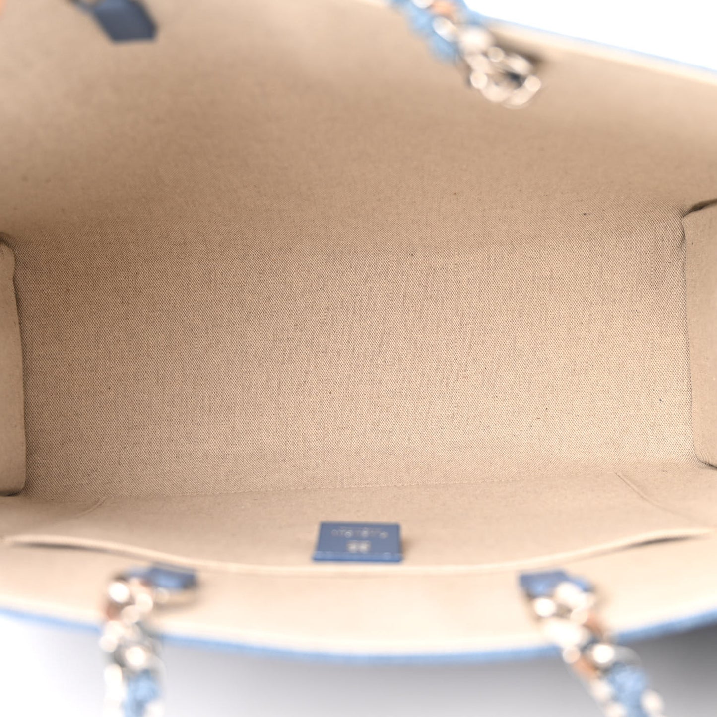 Denim 4G Medium Chain Tote Blue