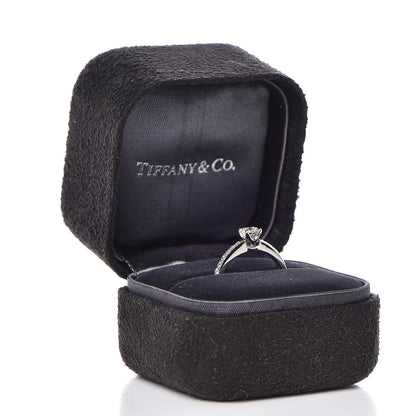 Tiffany Platinum Diamond .32ct Novo Ring 5.25 5 of 14