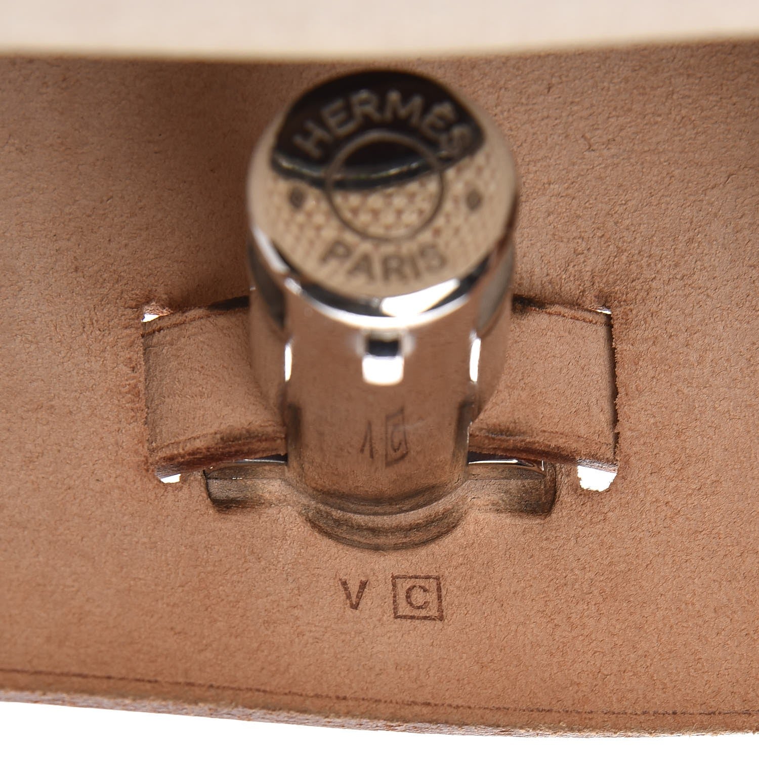 Hermes Toile Vache Calfskin Herbag 30 PM Backpack Natural 7 of 17