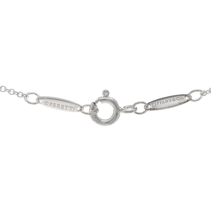 Tiffany Sterling Silver Diamond .15ctw Elsa Peretti Diamonds by the Yard Drop Pendant Necklace 4 of 5