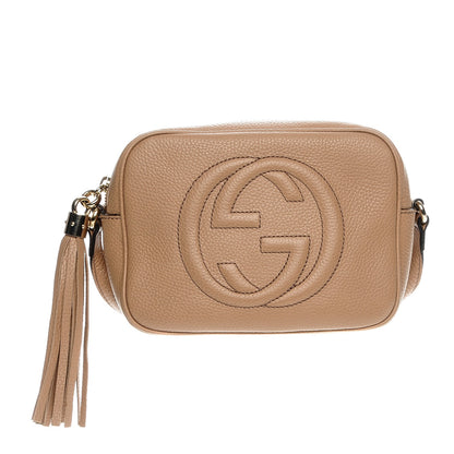 Gucci Pebbled Calfskin Small Soho Disco Bag Rose Beige 1 of 7