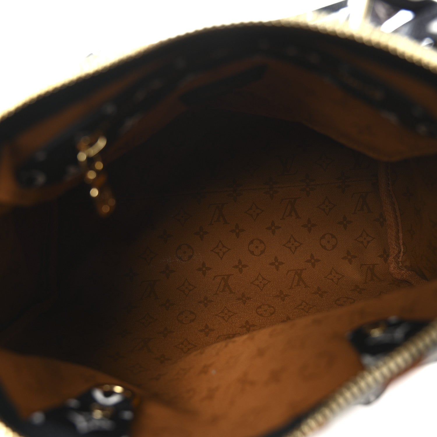 Louis Vuitton Monogram Giant Crafty Speedy Bandouliere 25 Creme Caramel 5 of 9