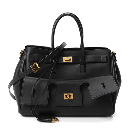 Balenciaga Smooth Calfskin Bel Air Carry All Bag Black Black Black 1 of 9