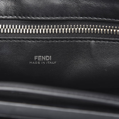 Fendi Shiny Nappa Trapuntata Small DotCom Click Chain Satchel Black 8 of 15