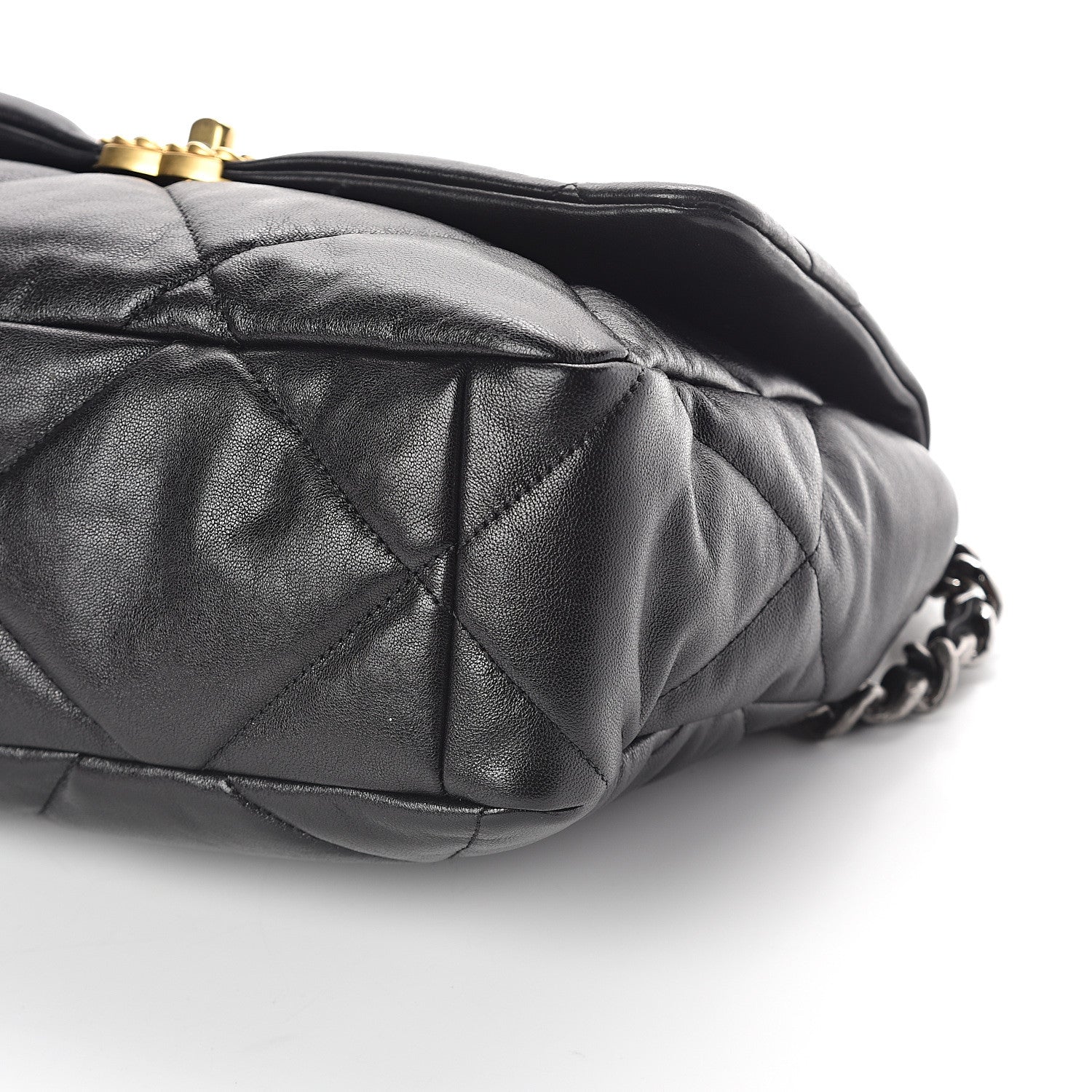 Chanel Lambskin Quilted Large 19 Flap Black 9 of 9