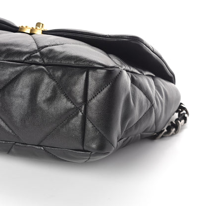 Chanel Lambskin Quilted Large 19 Flap Black 9 of 9