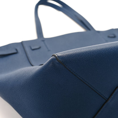 Celine Soft Grained Calfskin Small Belt Cabas Phantom Dark Blue 11 of 12