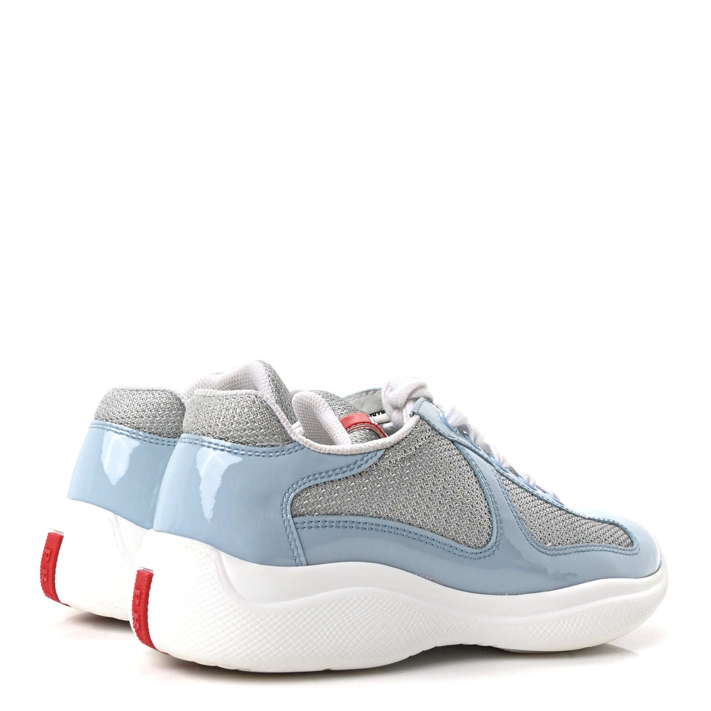 Patent America's Cup Patchwork Sneakers 36.5 Celeste