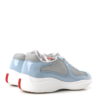 Prada Patent America's Cup Patchwork Sneakers 36.5 Celeste 5 of 10